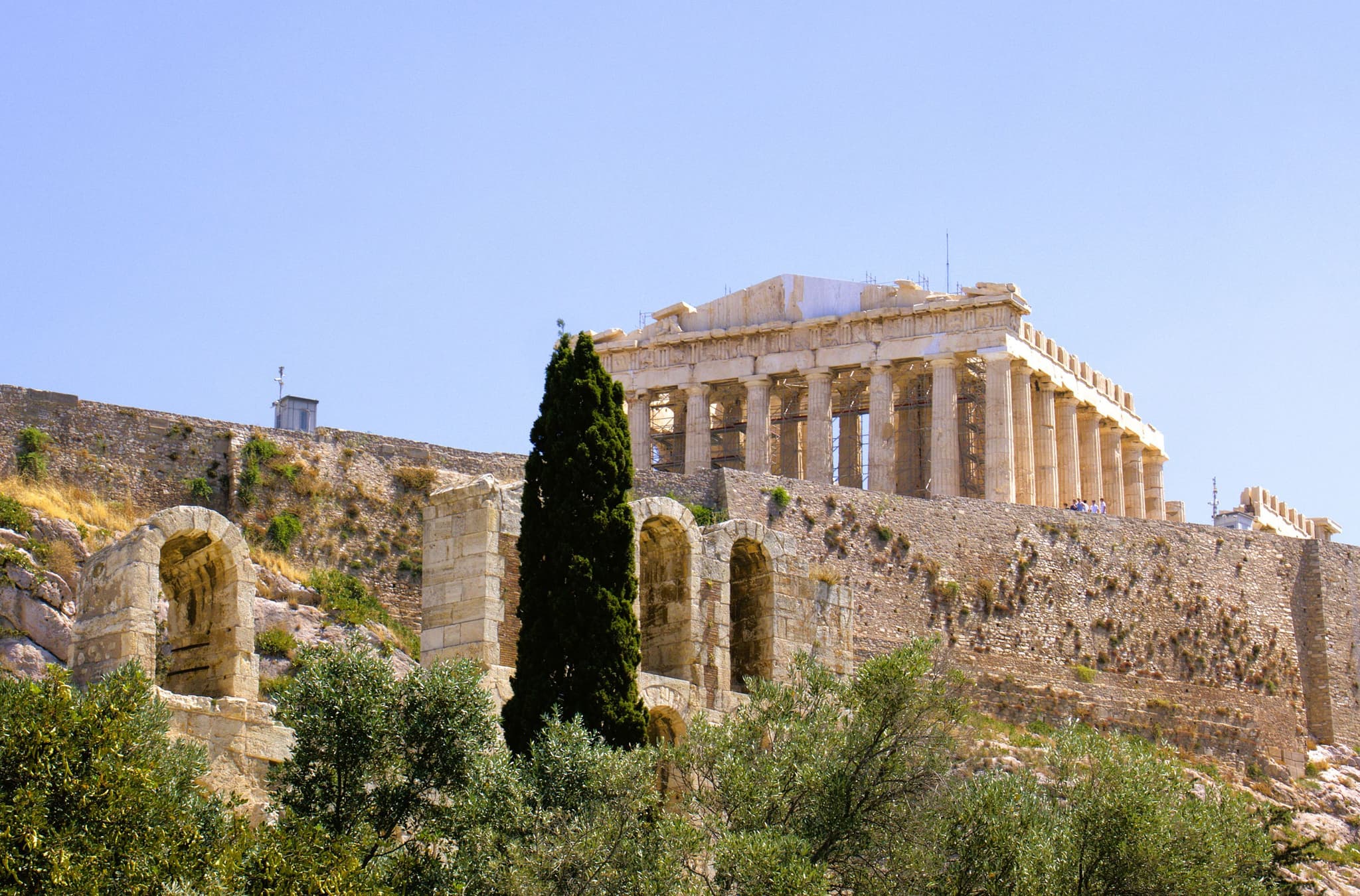 The Parthenon temple on the Acropolis in Athens, Greece