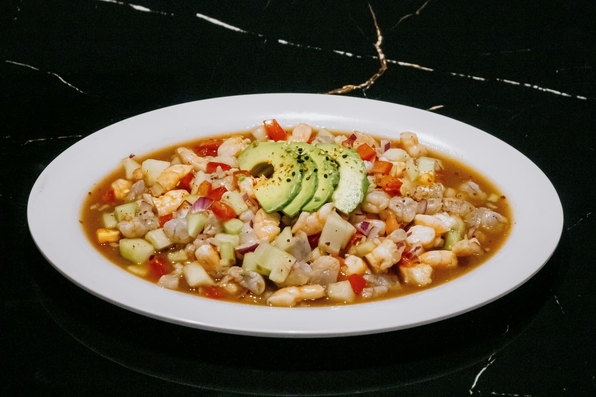 A traditional Mexican dish served on a plate
