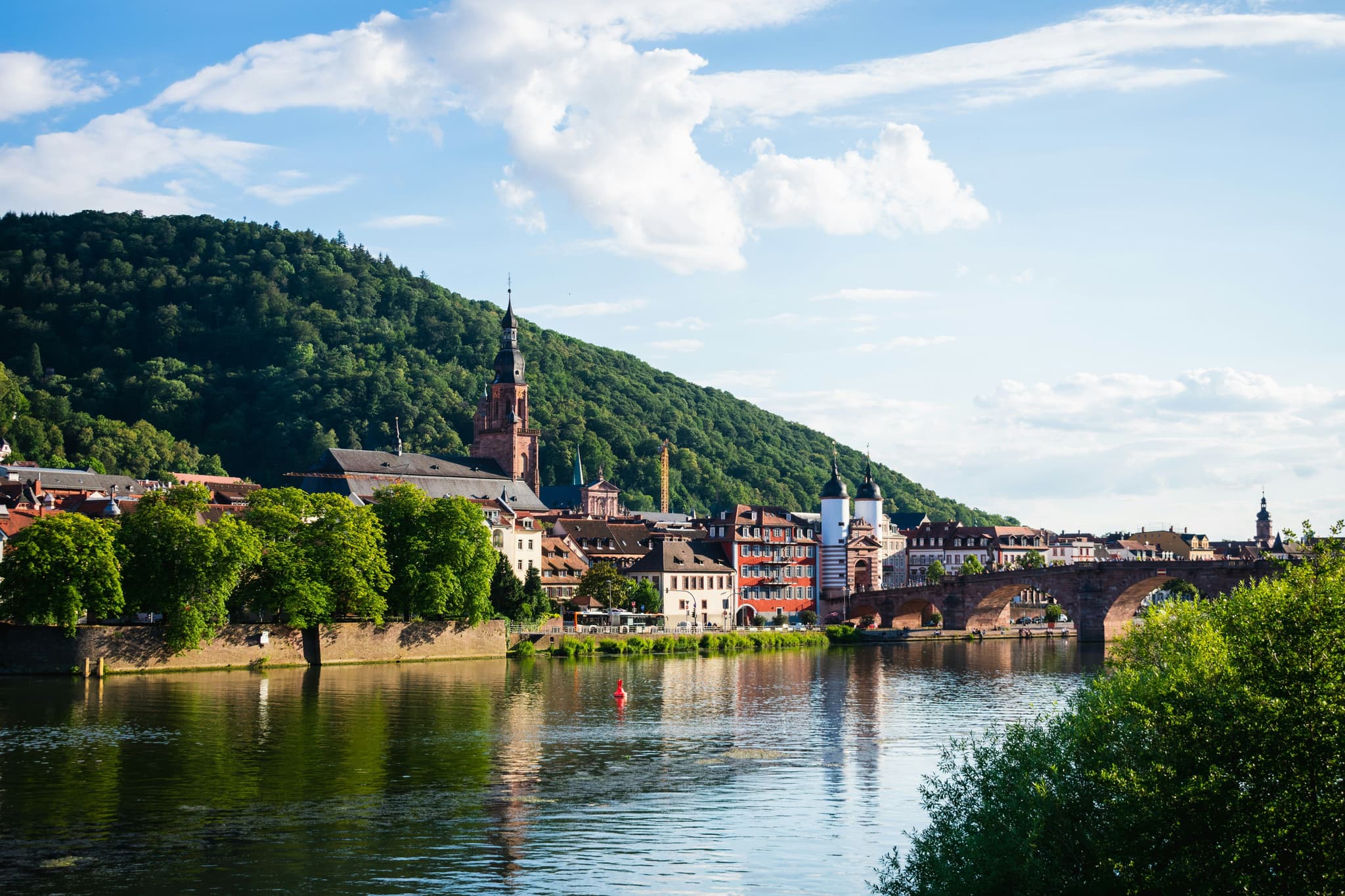 Heidelberg along the river