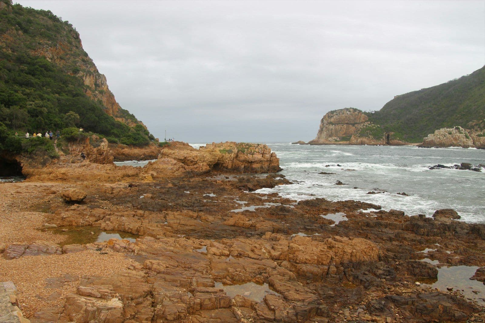 The Knysna Heads, the sandstone cliffs where Knysna Lagoon meets the Indian Ocean
