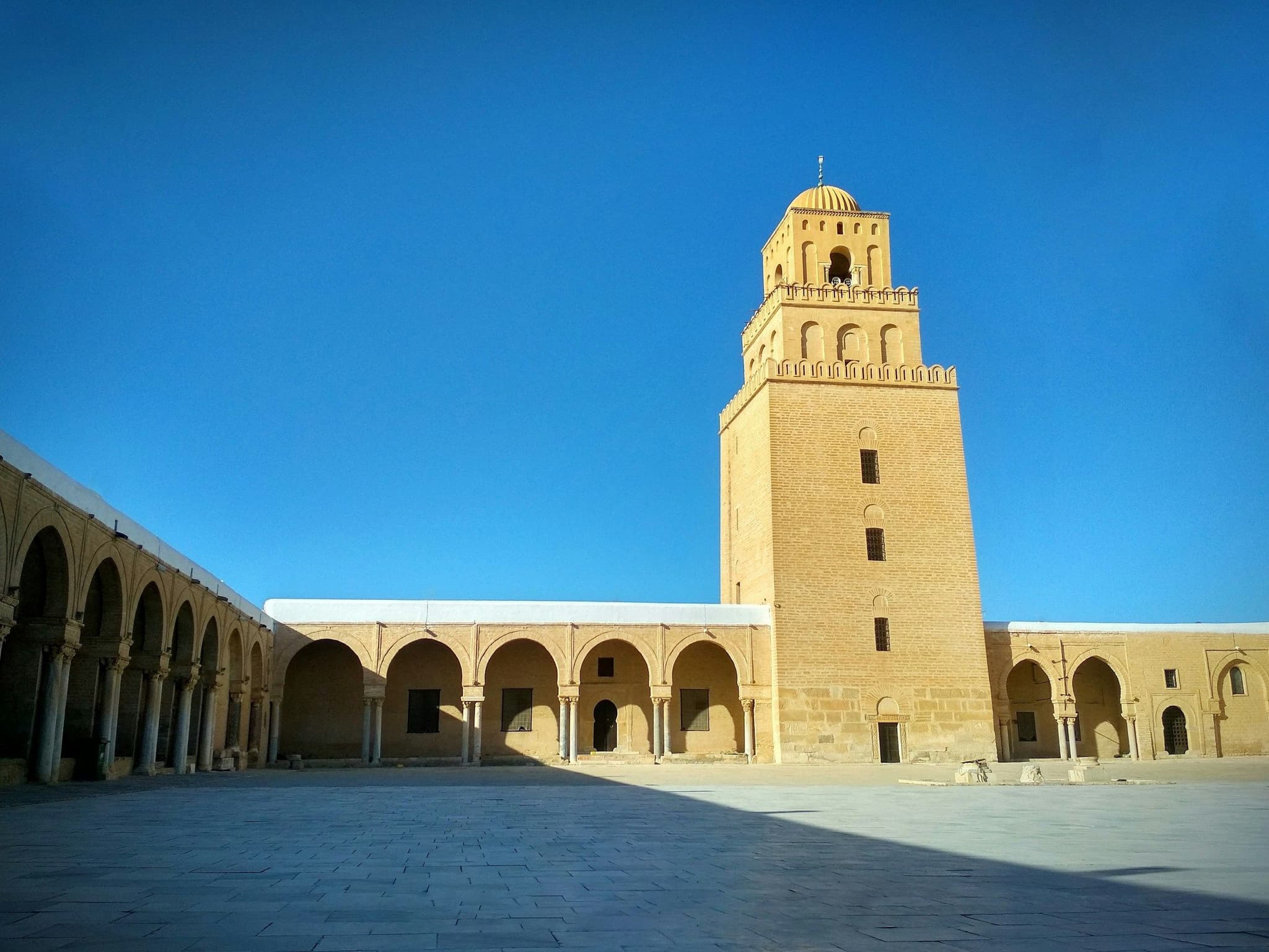 The Great Mosque of Kairouan and its square minaret