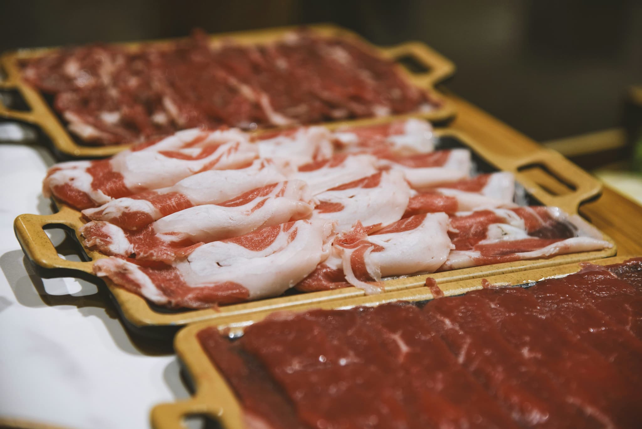 jamón ibérico on a wooden cutting board