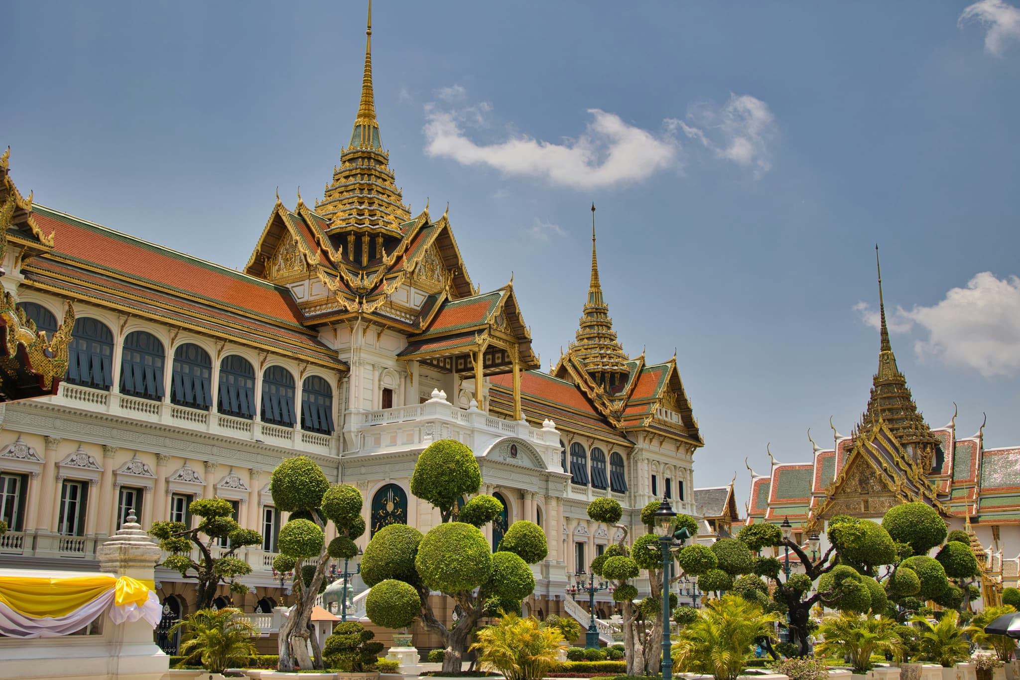 Grand Palace golden spires in Bangkok