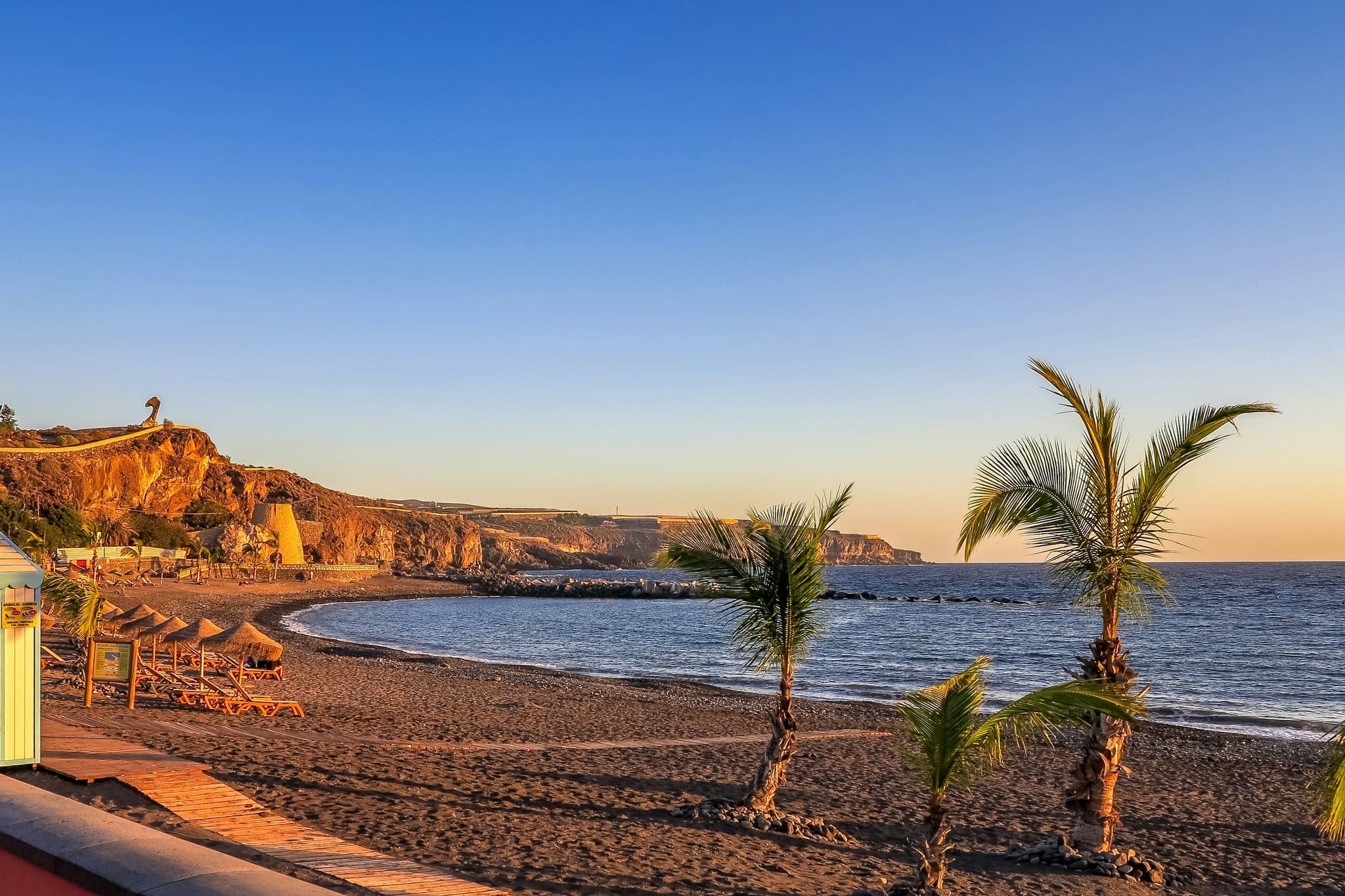 Tenerife beach in winter