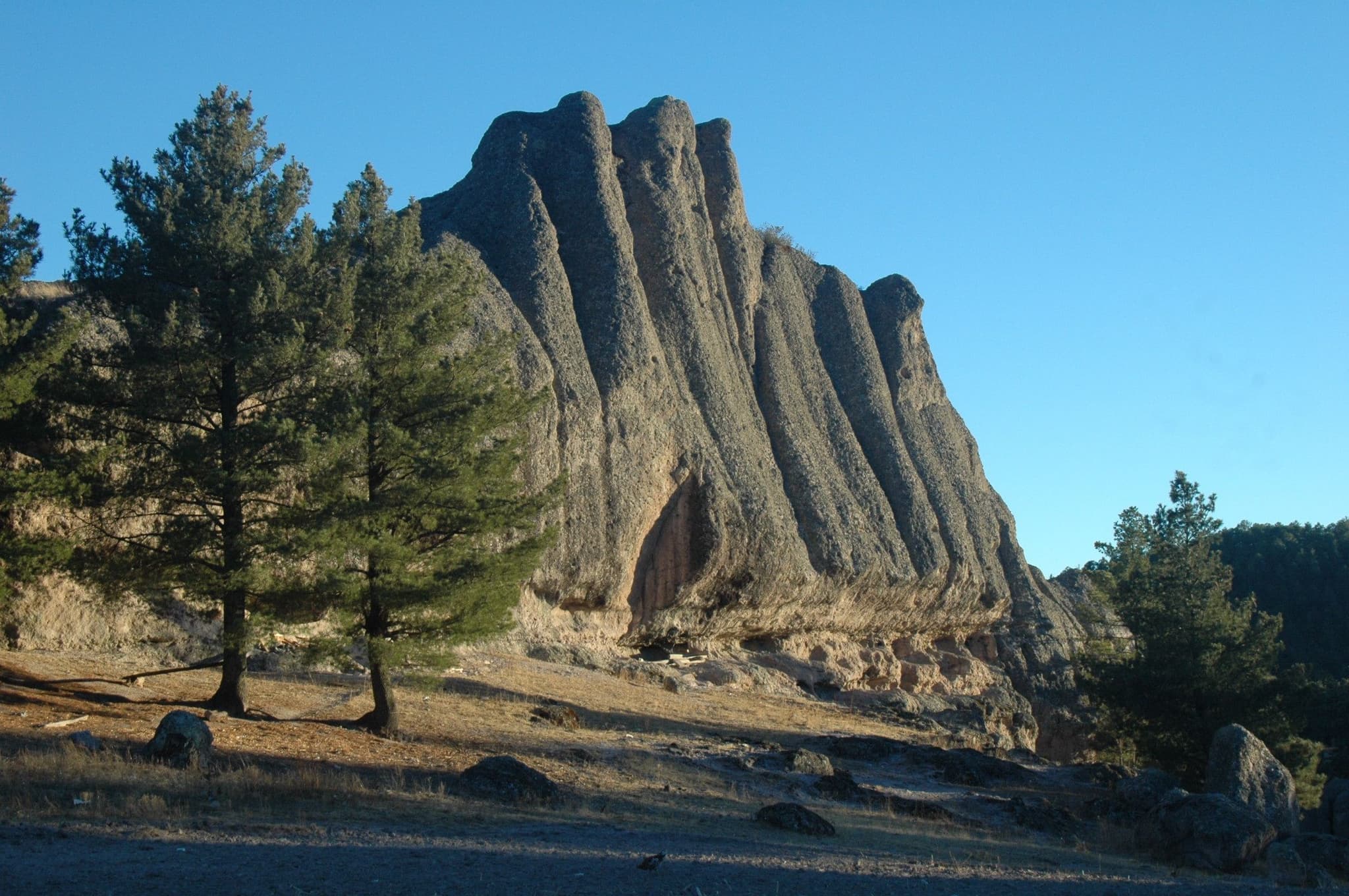 Big rock formation in copper canyon mexico
