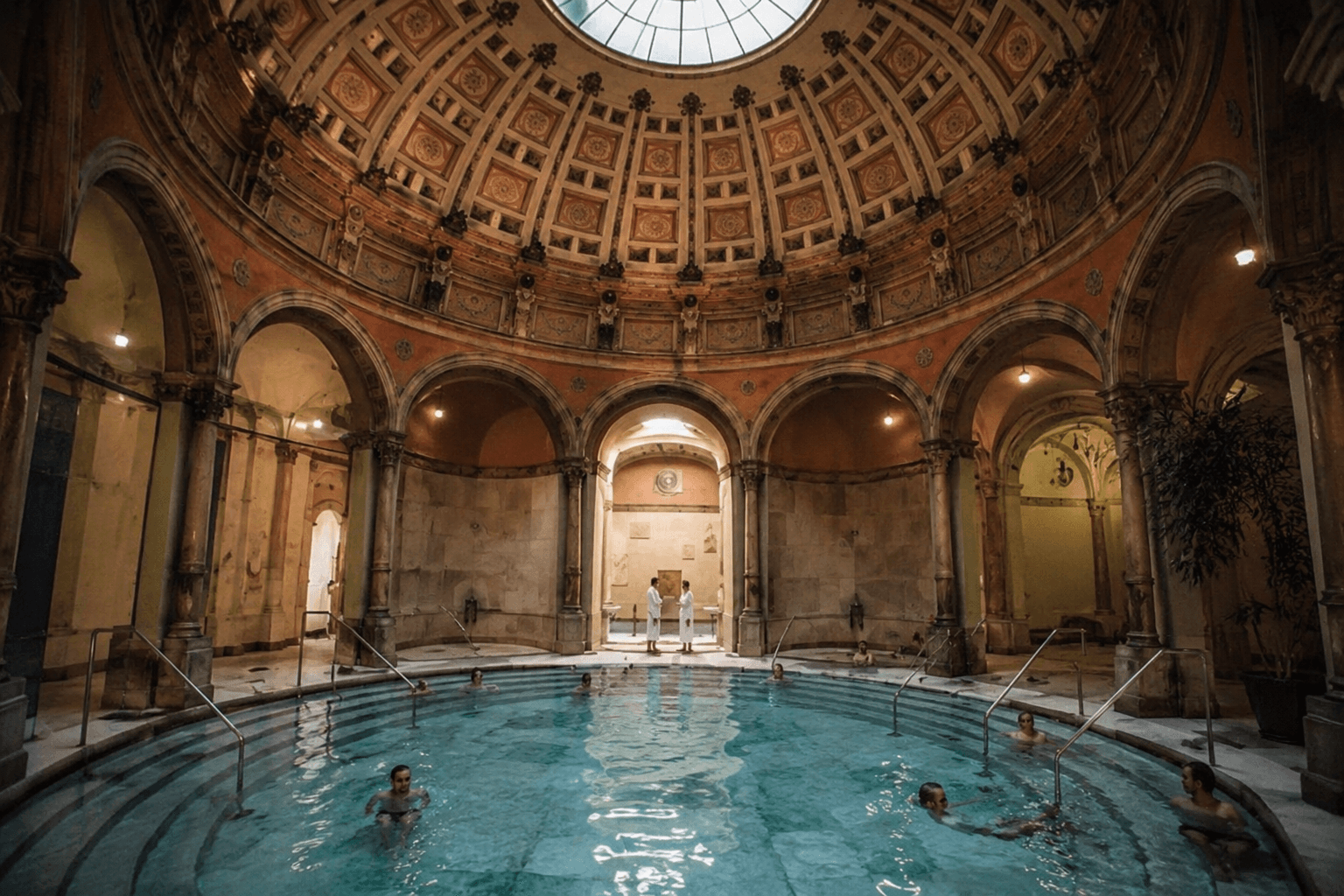 a bath indoors, friedrichsbad baden baden