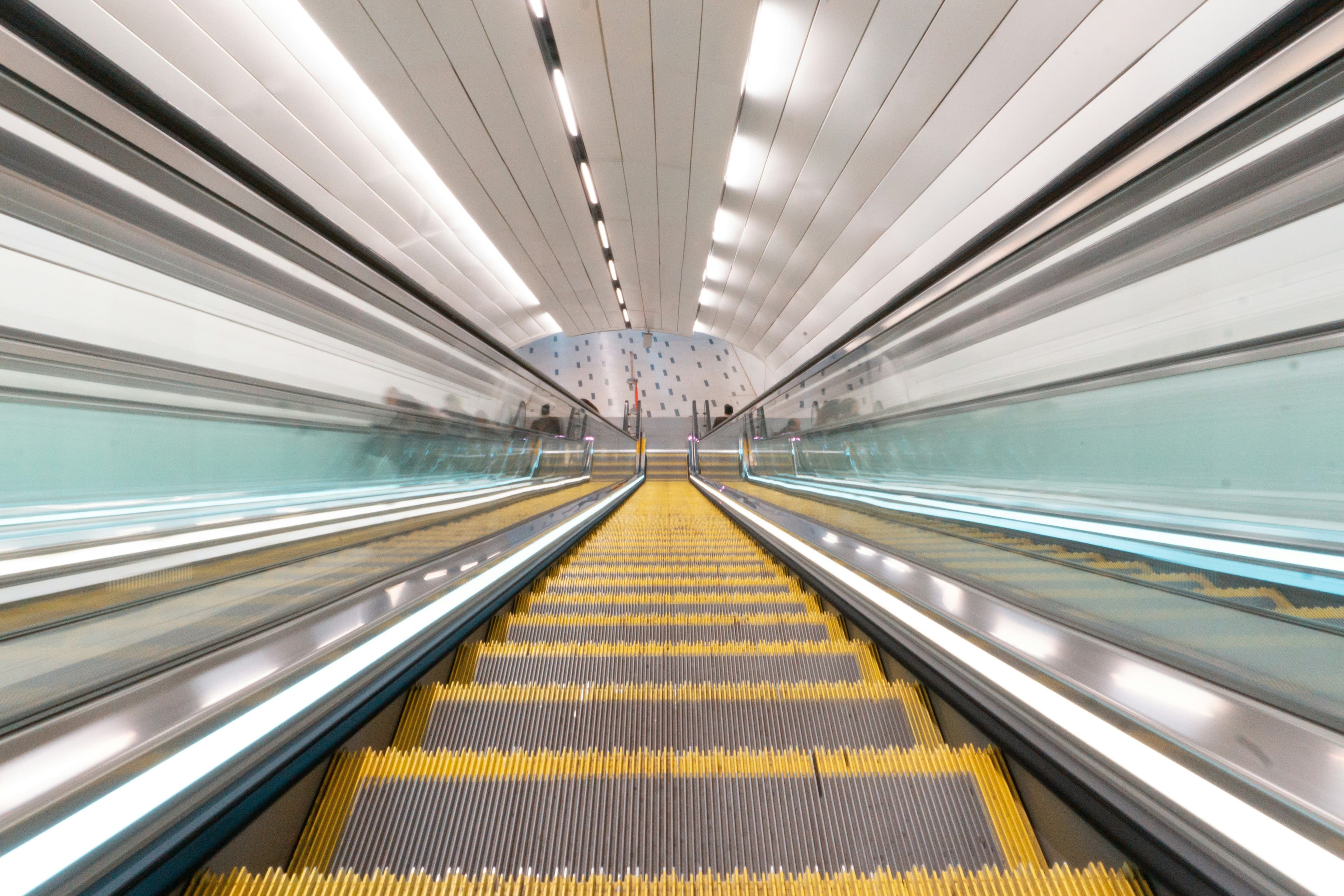 Metro escelator down in metro station