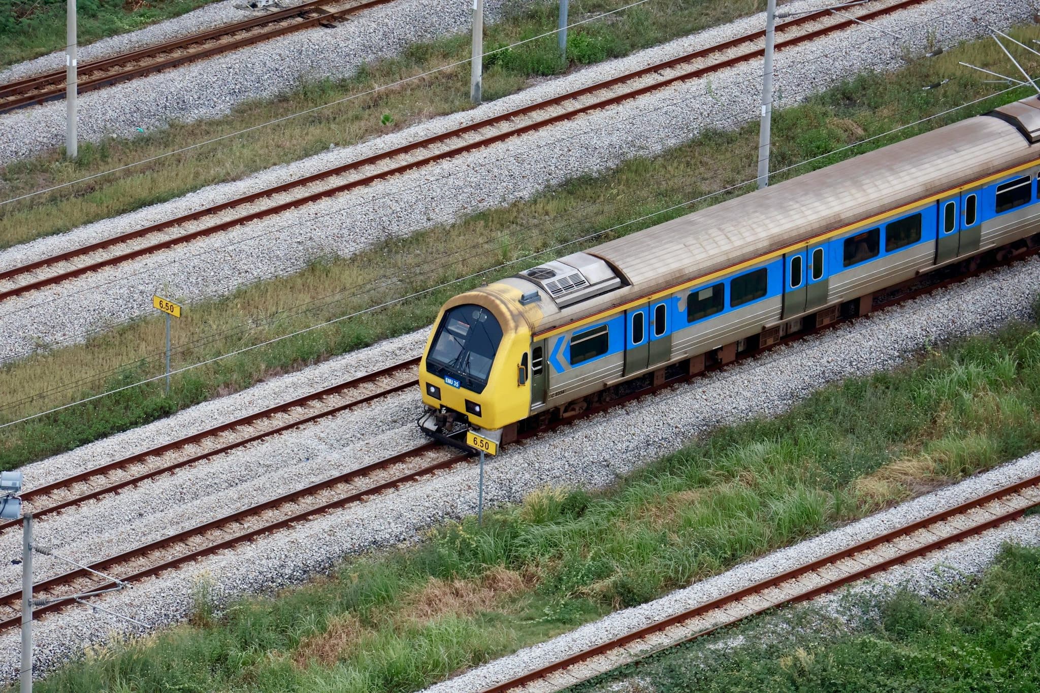 A KTM Komuter train in Malaysia