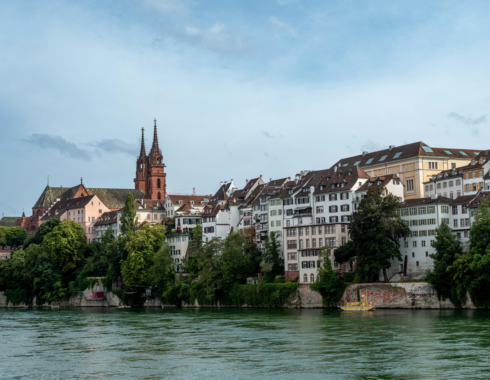 Rhine River in Basel’s old town