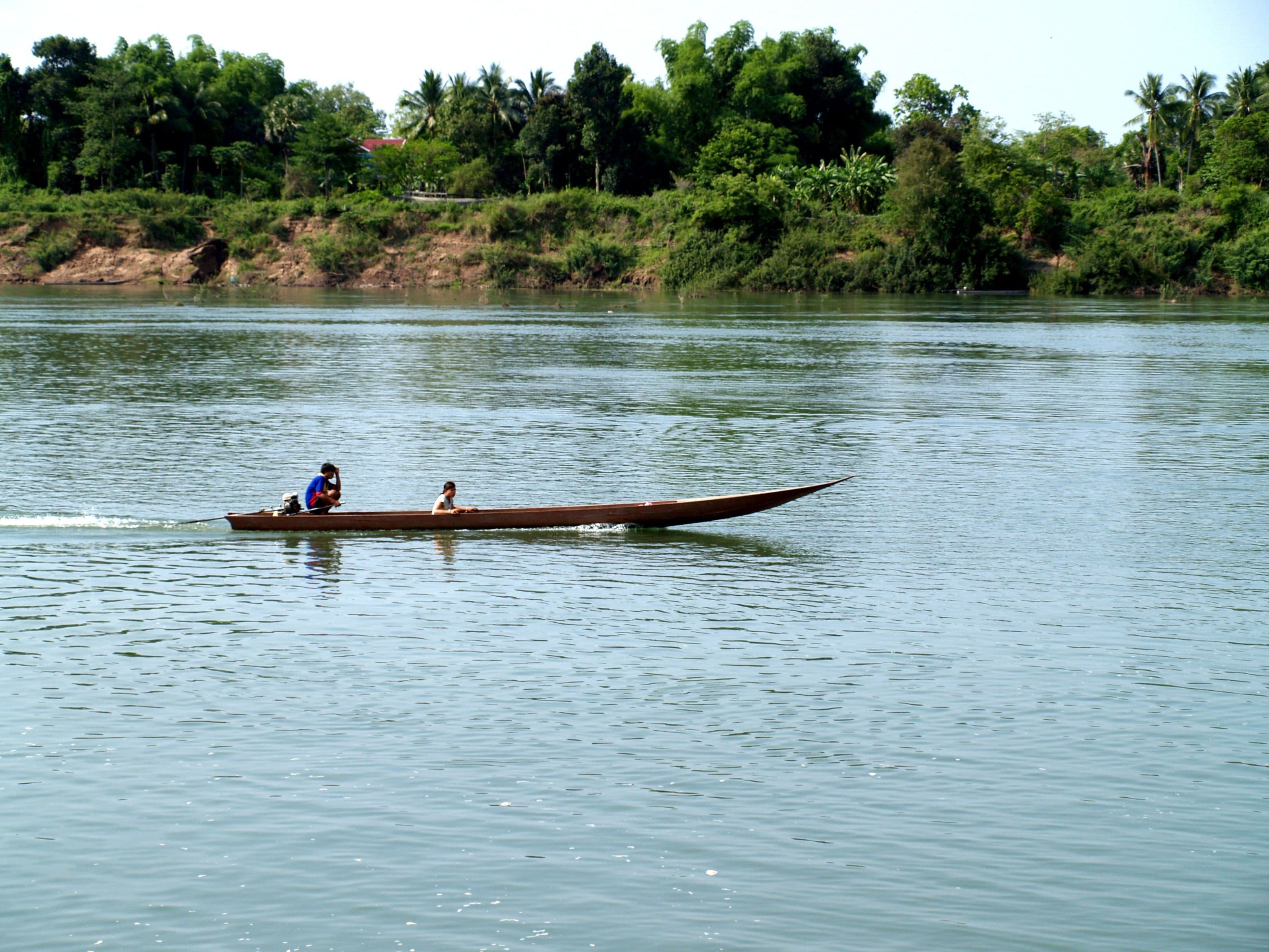 Slow boat on the water