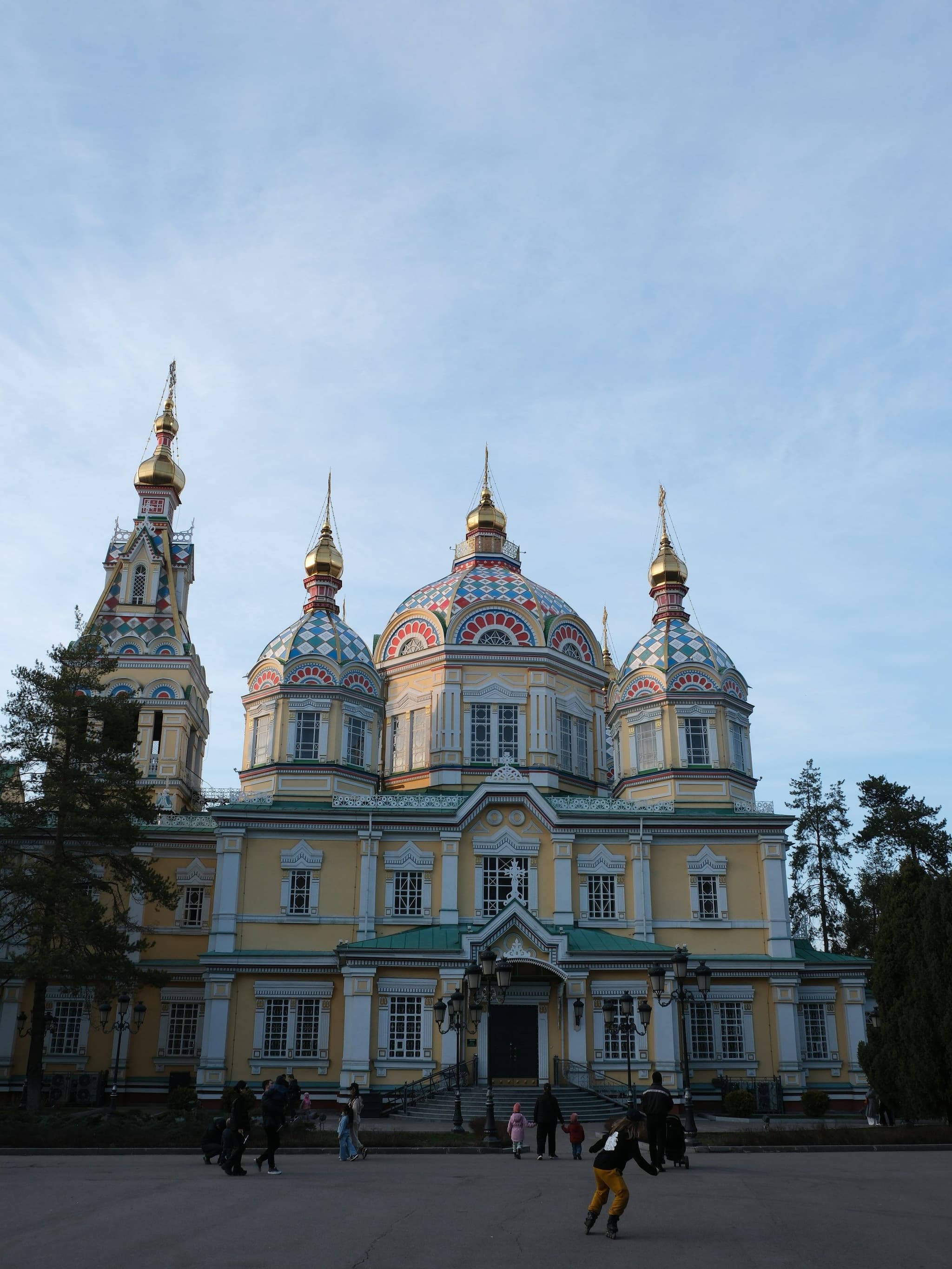 The wooden Ascension Cathedral in Panfilov Park, Almaty