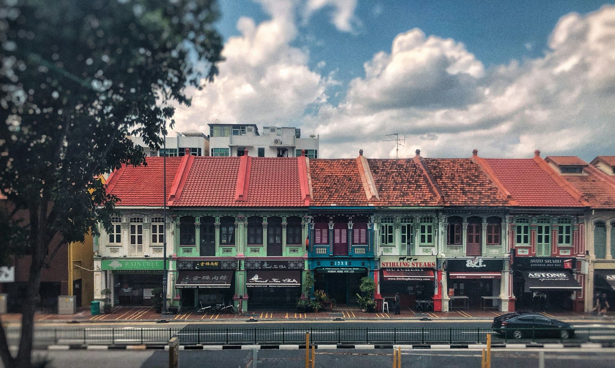 A row of shophouses on Joo Chiat Road in Katong