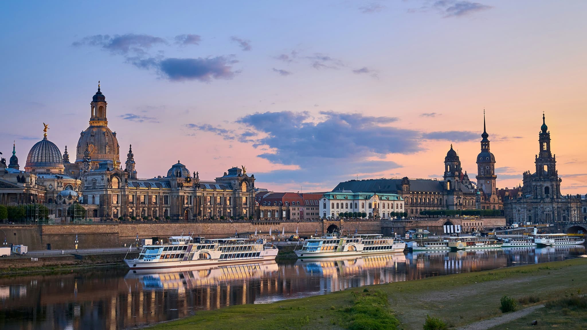 Dresden by the river