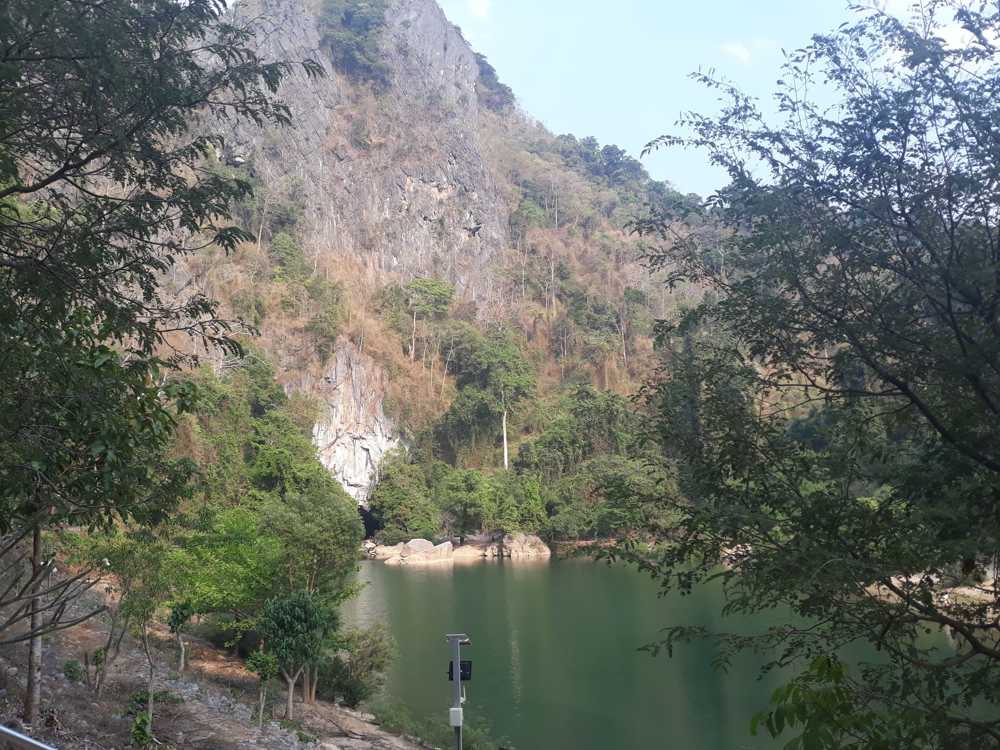 Cool lake surrounded by mounatins