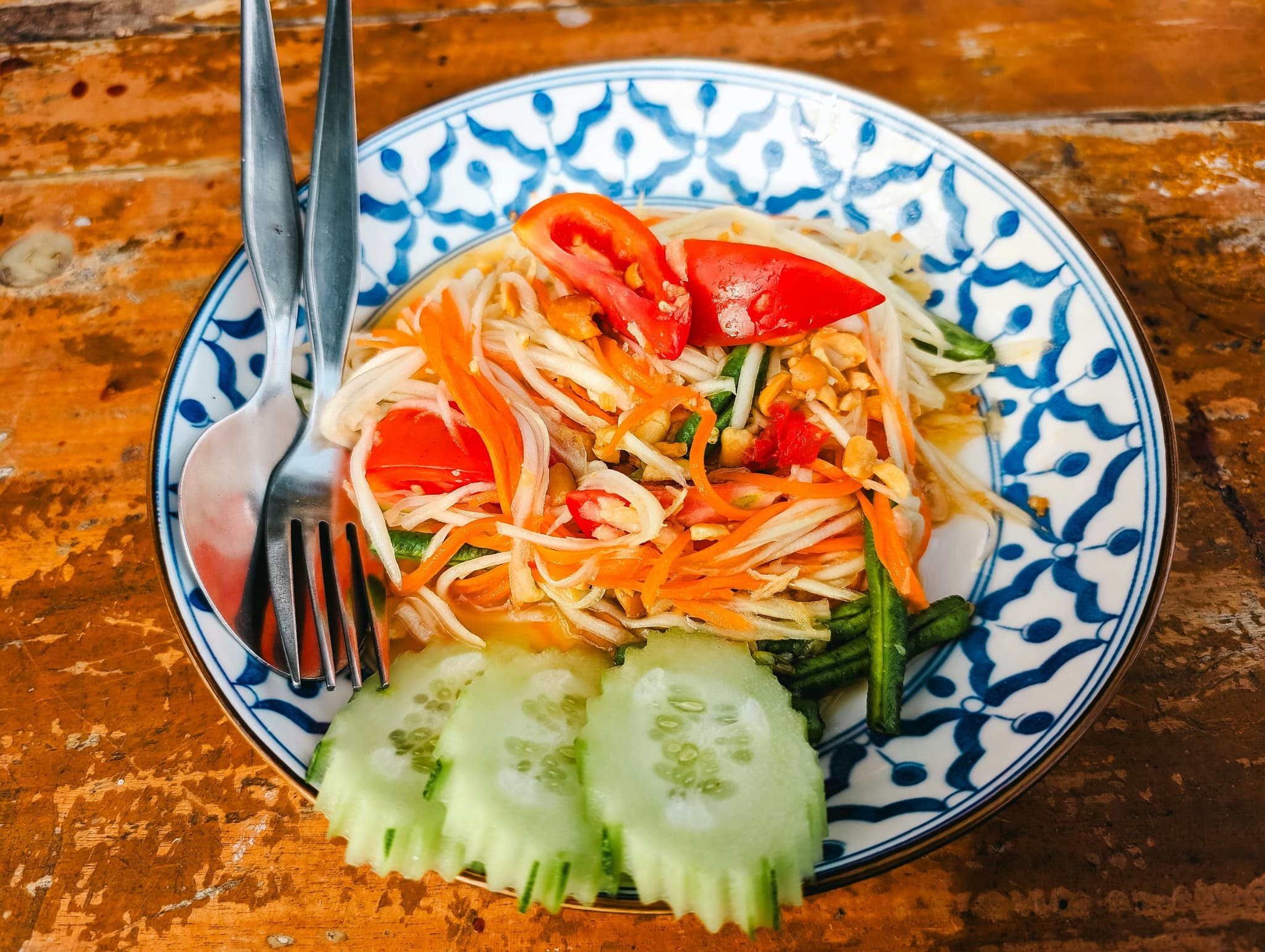 Fresh Som Tum papaya salad