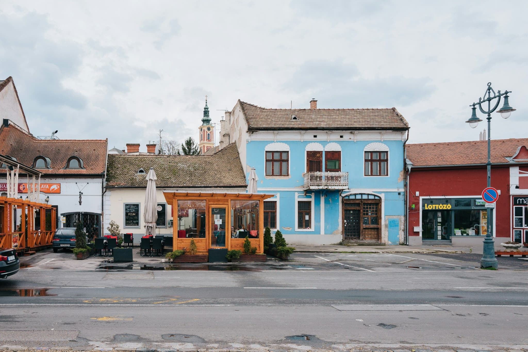 Historic buildings in Szentendre, a small town north of Budapest
